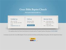 Tablet Screenshot of baptistvanuatu.com